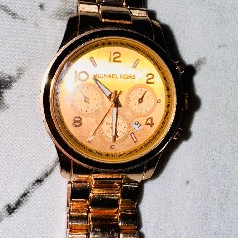 Michael Kors Rose Gold Chronograph Watch